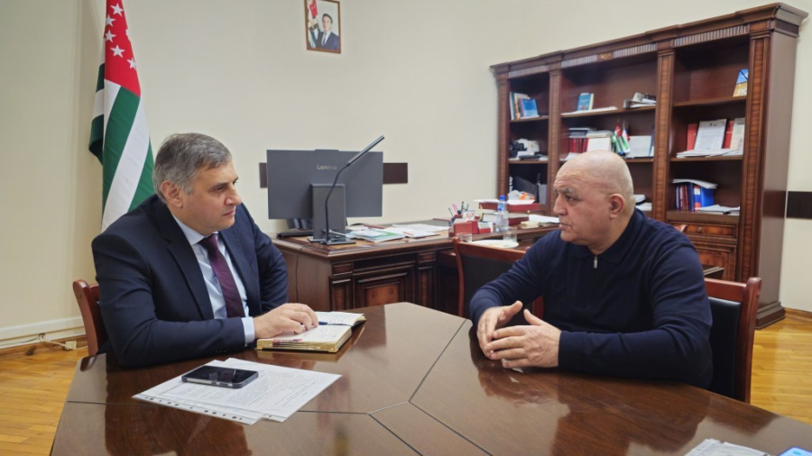 Вараздат Миносян провел встречу с председателем Госкомитета по экологии Савелием Читанава